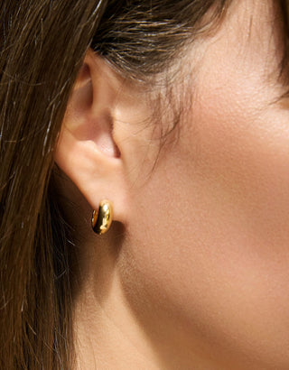 Spartina 449 Splash Collection Betty Hoop Earrings 14mm Gold