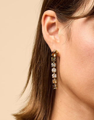 Spartina 449 Linear Gem Earrings Bronze