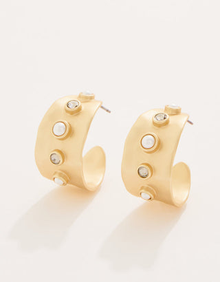 Spartina 449 Estate Hoop Earrings - Black