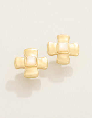 Spartina 449 Affirmation Stud Earrings Mother-of-Pearl