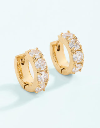 Spartina 449 Ardsley Gem Hoop Earrings Cubic Zirconia