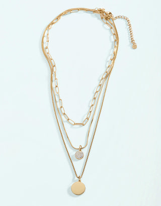 Spartina 449 Drayton Layered Necklace 18" Crystal