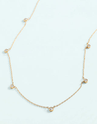 Spartina 449 Lighthouse Station Necklace 16" Cubic Zirconia
