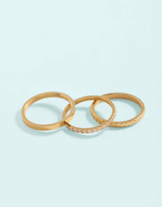 Spartina 449 Sunrise Ring Stack Crystal
