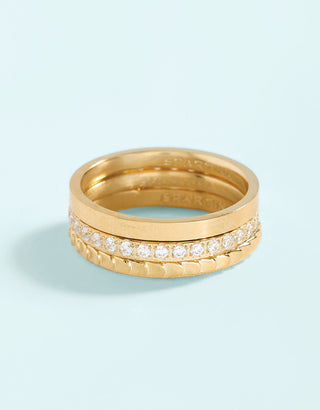 Spartina 449 Sunrise Ring Stack Crystal