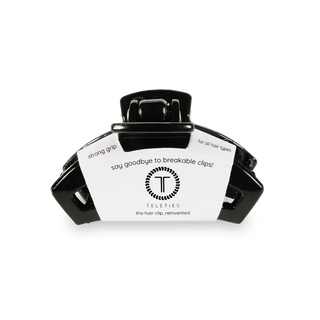Teleties Open Jet Black Tiny Hair Clip