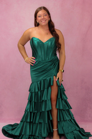Sherri Hill 57128 - Emerald Size 14