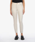 Kut from the Kloth Champagne Coated Charlize High Rise Cigarette Leg Pants