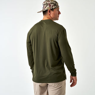 Burlebo Go To Tee - Long Sleeve - Mallard Green