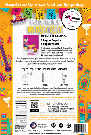 D'Marie Peach Mango Margarita Slush Mix
