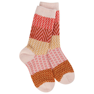 World's Softest Socks County Line Gallery Crew Socks - Brandy (Youth 10-13)