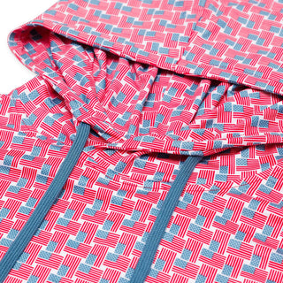 Burlebo Performance Hoodie - American Flag Print