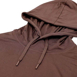 Burlebo Performance Hoodie - Heather Brown