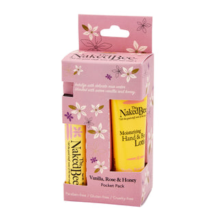 The Naked Bee Classic Vanilla, Rose & Honey Pocket Pack