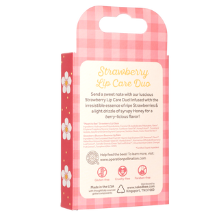 The Naked Bee Strawberry Lip Care Duo Gift Set