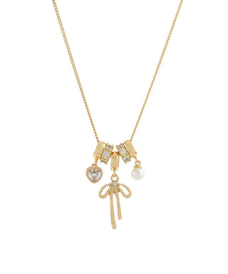 Bow & Charm Necklace