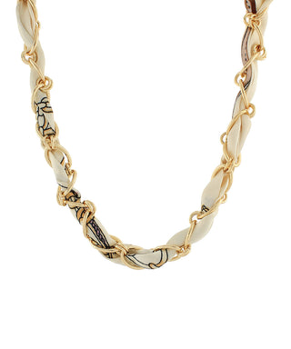 Ivory Scarf/Chain Necklace