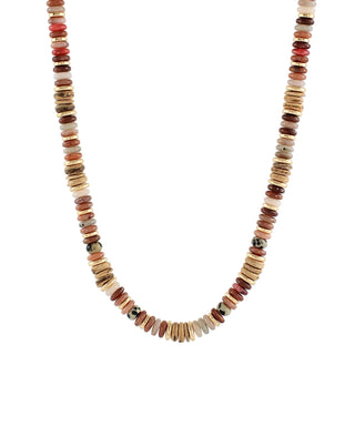 Brown/Multi Mixed Bead Necklace