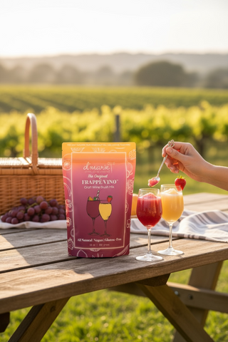 D'Marie Original Frappé Vino Frozen Wine Slush Mix- Ready-To-Freeze Cocktail