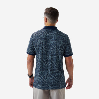Burlebo Ringer Performance Polo - Digi Camo - Navy