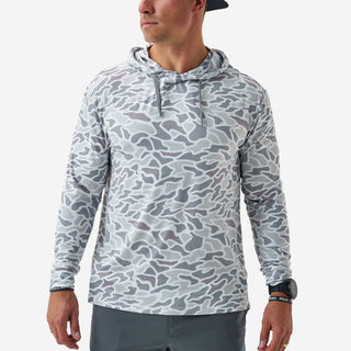 Burlebo White Camo Performance Hoodie