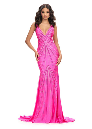 ASHLEYlauren 11693 - Fuchsia Size 00