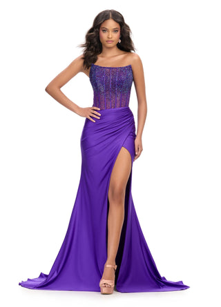 ASHLEYlauren 11690 - Purple Size 16
