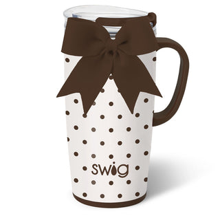 Swig Life Mocha Dots 22 oz. Travel Mug