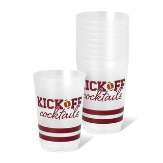 Swig Life Kickoff Cocktails Maroon Frost Flex Cup 20oz (Set of 8)