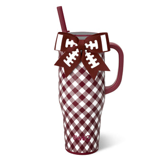 Swig Life Gameday Gingham Maroon Mega Mug 40 oz.