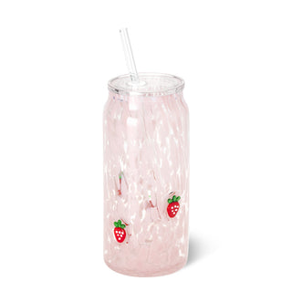 Swig Life Strawberry Shortcake Charm Glass 23oz