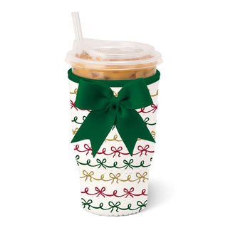 Swig Life Christmas Bows Iced Cup Coolie (Large)