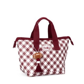 Swig Life Gameday Gingham Maroon Lunchi Lunch Bag