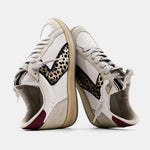 Salma Vintage Sneaker - Maroon/Gold