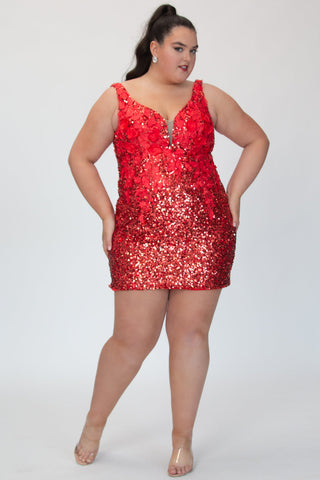 Sydney's Closet SC8145 - Red Size 18W
