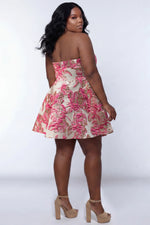 Sydney's Closet SC8165 - Fuchsia Floral Size 16W