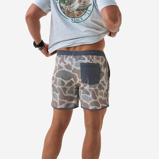 Burlebo Swim Trunks - Jumbo Classic Deer Camo