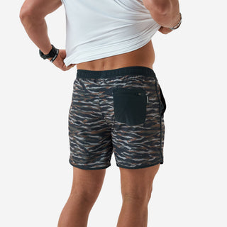 Burlebo Swim Trunk - Tiger Stripe Camo