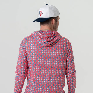Burlebo Performance Hoodie - American Flag Print