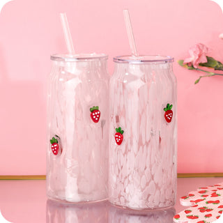Swig Life Strawberry Shortcake Charm Glass 23oz