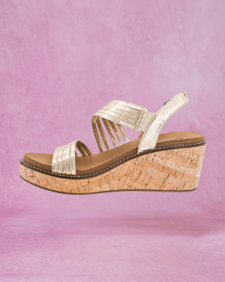 Corkys Footwear About Last Night Wedge - Gold