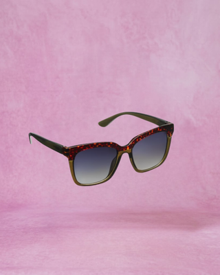 Peepers Frenchy Polarized Sunglasses - Green/Leopard Tortoise