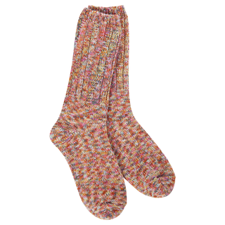 World's Softest Socks Weekend Ragg Crew - Floral