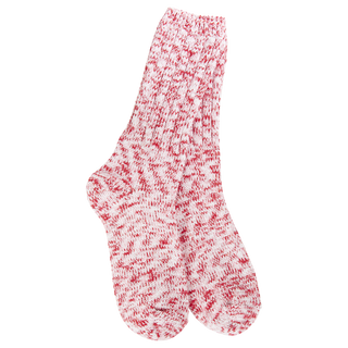 World's Softest Socks Holiday Ragg Crew - Peppermint