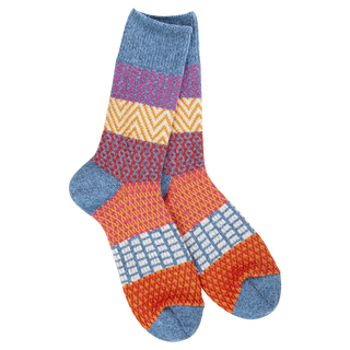 World's Softest Socks Weekend Gallery Crew - Denim