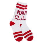 World's Softest Socks Holiday Christmas Cozy Crew Socks - Mama Claus