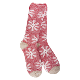 World's Softest Socks Snowflakes Cozy Crew