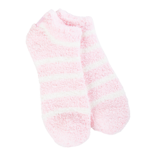 World's Softest Socks Cozy Low Socks - Candy Pink Stripe