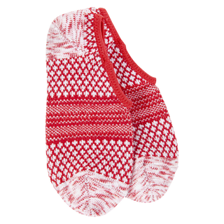 World's Softest Socks Holiday Gallery Footsie - Peppermint Multi