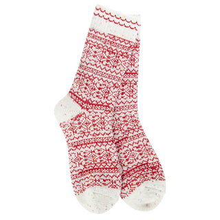 World's Softest Socks Holiday Confetti Crew - Peppermint Confetti
